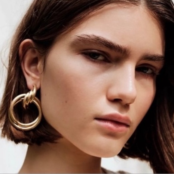 Free People Knock Knock Hoop Earrings - Picture 1 of 12